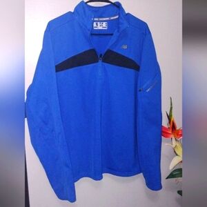 New Balance Blue/Black 1/4 zip Sweatshirt